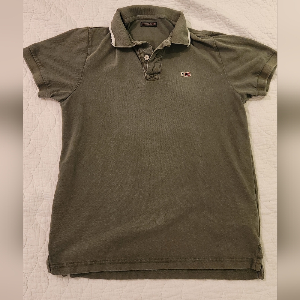 Napapijri Olive Polo Shirt